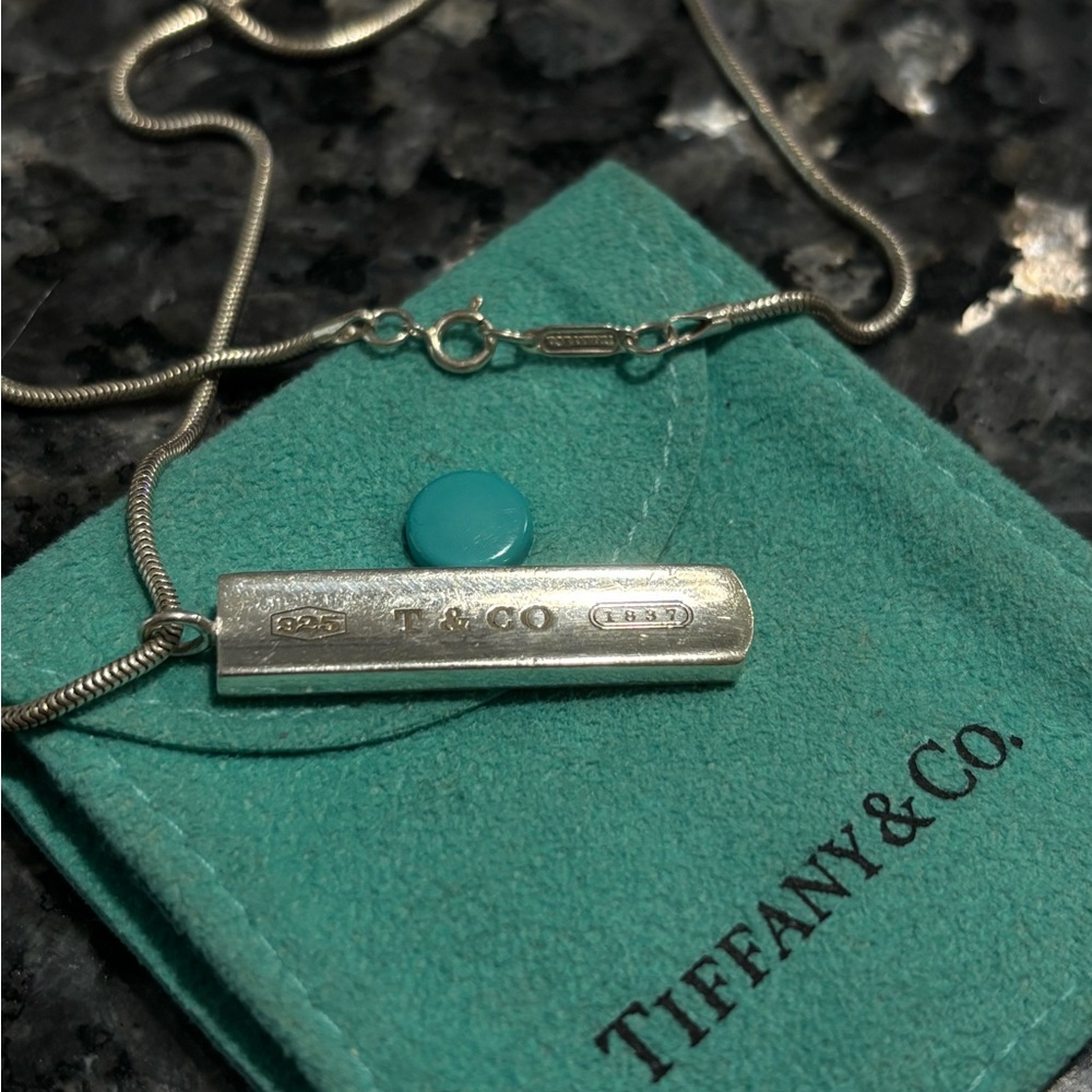 Vintage Tiffany & Co. Silver Bar Necklace